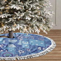 Federated States of Micronesia Merry Christmas Tree Skirt Pacific Patchwork Xmas Vibes LT9 - Polynesian Pride