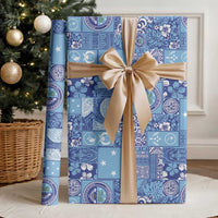 Federated States of Micronesia Merry Christmas Wrapping Paper Pacific Patchwork Xmas Vibes LT9 - Polynesian Pride