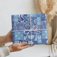 Federated States of Micronesia Merry Christmas Wrapping Paper Pacific Patchwork Xmas Vibes LT9 - Polynesian Pride