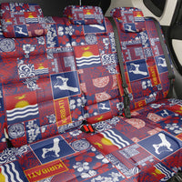 Kiribati Tekeraoi n te Kiritimati Back Car Seat Cover Pacific Patchwork Xmas Vibes LT9 - Polynesian Pride