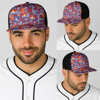 Kiribati Tekeraoi n te Kiritimati Baseball Net Cap Pacific Patchwork Xmas Vibes LT9 - Polynesian Pride
