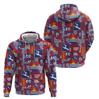 Kiribati Tekeraoi n te Kiritimati Hoodie Pacific Patchwork Xmas Vibes LT9 - Polynesian Pride
