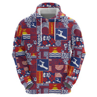 Kiribati Tekeraoi n te Kiritimati Hoodie Pacific Patchwork Xmas Vibes LT9 - Polynesian Pride