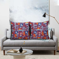 Kiribati Tekeraoi n te Kiritimati Pillow Cover Pacific Patchwork Xmas Vibes LT9 - Polynesian Pride