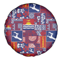 Kiribati Tekeraoi n te Kiritimati Spare Tire Cover Pacific Patchwork Xmas Vibes LT9 - Polynesian Pride