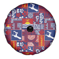 Kiribati Tekeraoi n te Kiritimati Spare Tire Cover Pacific Patchwork Xmas Vibes LT9 - Polynesian Pride