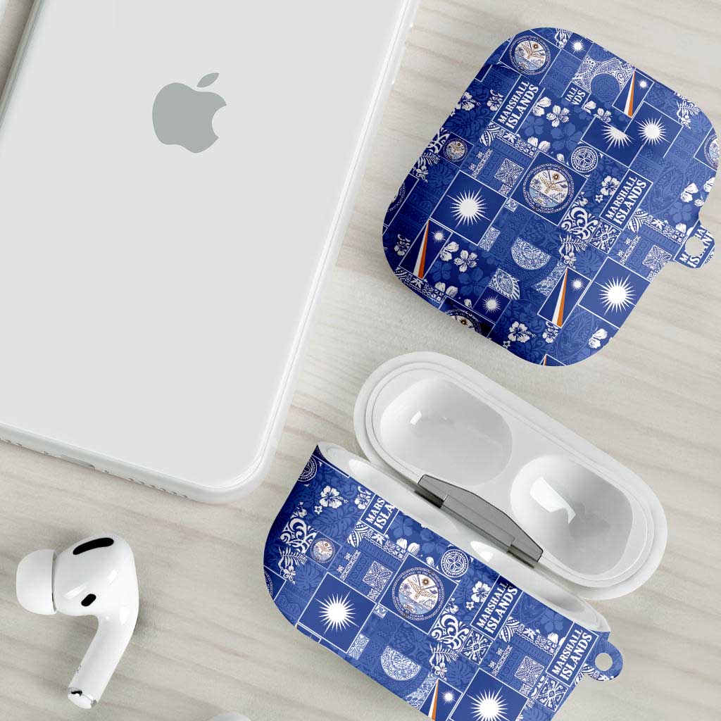 Marshall Islands Merry Christmas AirPods Case Pacific Patchwork Xmas Vibes LT9 - Polynesian Pride
