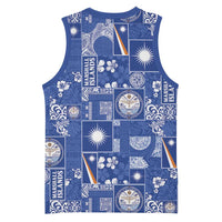 Marshall Islands Merry Christmas Basketball Jersey Pacific Patchwork Xmas Vibes LT9 - Polynesian Pride
