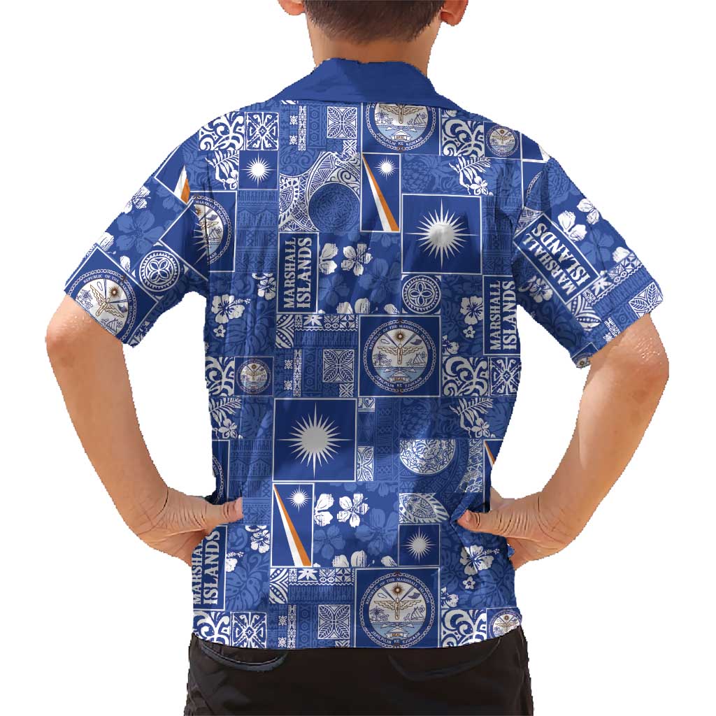 Marshall Islands Merry Christmas Hawaiian Shirt Pacific Patchwork Xmas Vibes LT9 - Polynesian Pride