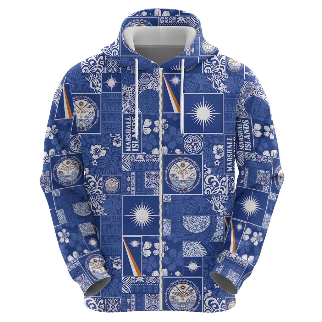 Marshall Islands Merry Christmas Hoodie Pacific Patchwork Xmas Vibes LT9 - Polynesian Pride