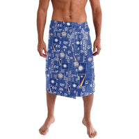 Marshall Islands Merry Christmas Lavalava Pacific Patchwork Xmas Vibes LT9 Blue - Polynesian Pride