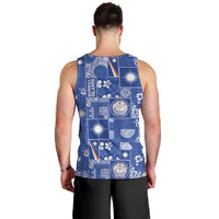 Marshall Islands Merry Christmas Men Tank Top Pacific Patchwork Xmas Vibes LT9 - Polynesian Pride