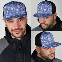 Marshall Islands Merry Christmas Mesh Trucker Cap Pacific Patchwork Xmas Vibes LT9 - Polynesian Pride