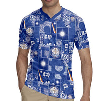 Marshall Islands Merry Christmas Rugby Jersey Pacific Patchwork Xmas Vibes LT9 - Polynesian Pride