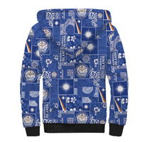 Marshall Islands Merry Christmas Sherpa Hoodie Pacific Patchwork Xmas Vibes LT9 - Polynesian Pride