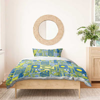 Palau Ungil Kurismas Bedding Set Pacific Patchwork Xmas Vibes LT9 - Polynesian Pride