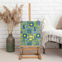 Palau Ungil Kurismas Canvas Wall Art Pacific Patchwork Xmas Vibes LT9 - Polynesian Pride
