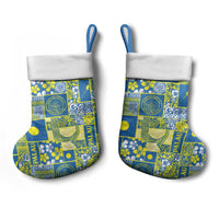 Palau Ungil Kurismas Christmas Stocking Pacific Patchwork Xmas Vibes LT9 - Polynesian Pride