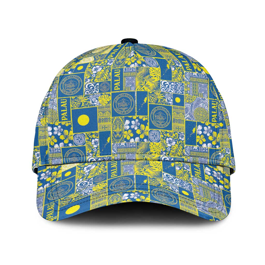 Palau Ungil Kurismas Classic Cap Pacific Patchwork Xmas Vibes LT9 Universal Fit Green - Polynesian Pride