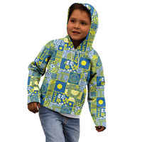 Palau Ungil Kurismas Kid Hoodie Pacific Patchwork Xmas Vibes LT9 - Polynesian Pride