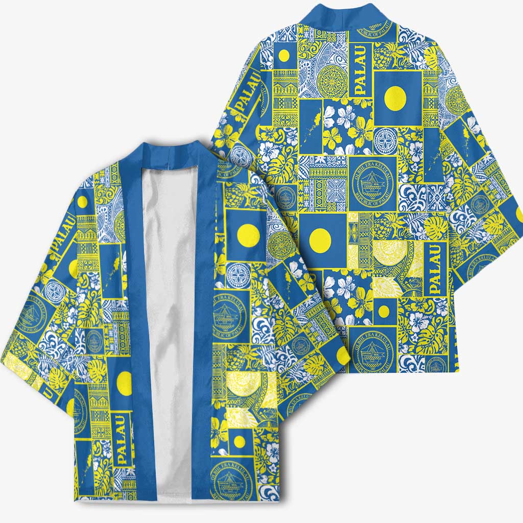Palau Ungil Kurismas Kimono Pacific Patchwork Xmas Vibes LT9 - Polynesian Pride
