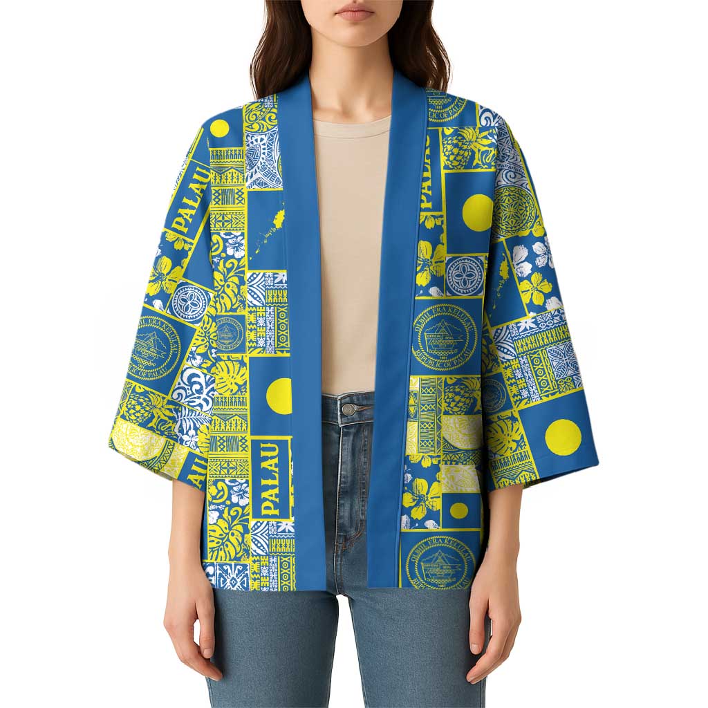 Palau Ungil Kurismas Kimono Pacific Patchwork Xmas Vibes LT9 - Polynesian Pride