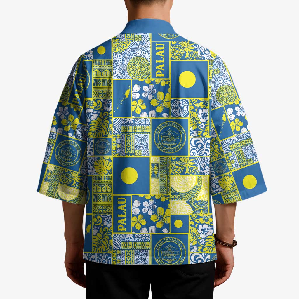 Palau Ungil Kurismas Kimono Pacific Patchwork Xmas Vibes LT9 - Polynesian Pride
