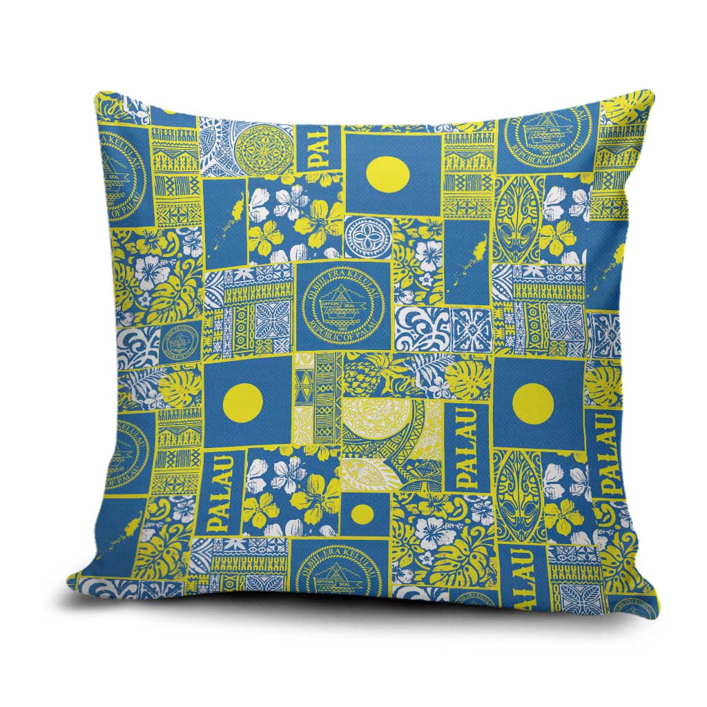 Palau Ungil Kurismas Pillow Cover Pacific Patchwork Xmas Vibes LT9 Green - Polynesian Pride