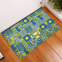 Palau Ungil Kurismas Rubber Doormat Pacific Patchwork Xmas Vibes LT9 - Polynesian Pride