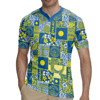 Palau Ungil Kurismas Rugby Jersey Pacific Patchwork Xmas Vibes LT9 - Polynesian Pride