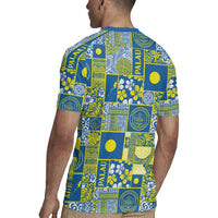 Palau Ungil Kurismas Rugby Jersey Pacific Patchwork Xmas Vibes LT9 - Polynesian Pride
