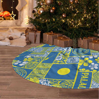 Palau Ungil Kurismas Tree Skirt Pacific Patchwork Xmas Vibes LT9 - Polynesian Pride