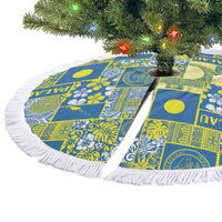 Palau Ungil Kurismas Tree Skirt Pacific Patchwork Xmas Vibes LT9 - Polynesian Pride