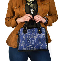 Blue Samoa Manuia Le Kerisimasi Shoulder Handbag Pacific Patchwork Xmas Vibes LT9 - Polynesian Pride