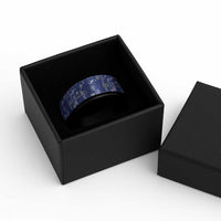 Blue Samoa Manuia Le Kerisimasi Spinner Ring Pacific Patchwork Xmas Vibes LT9 - Polynesian Pride