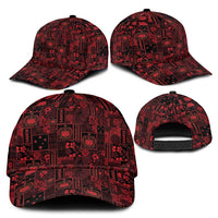 Dark Samoa Manuia Le Kerisimasi Classic Cap Pacific Patchwork Xmas Vibes LT9 - Polynesian Pride