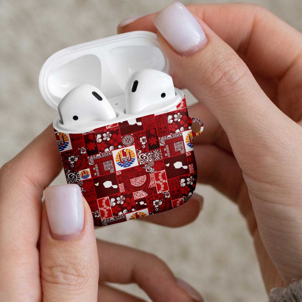 Tahiti Oaoa I Teie Noera AirPods Case Pacific Patchwork Xmas Vibes LT9 - Polynesian Pride