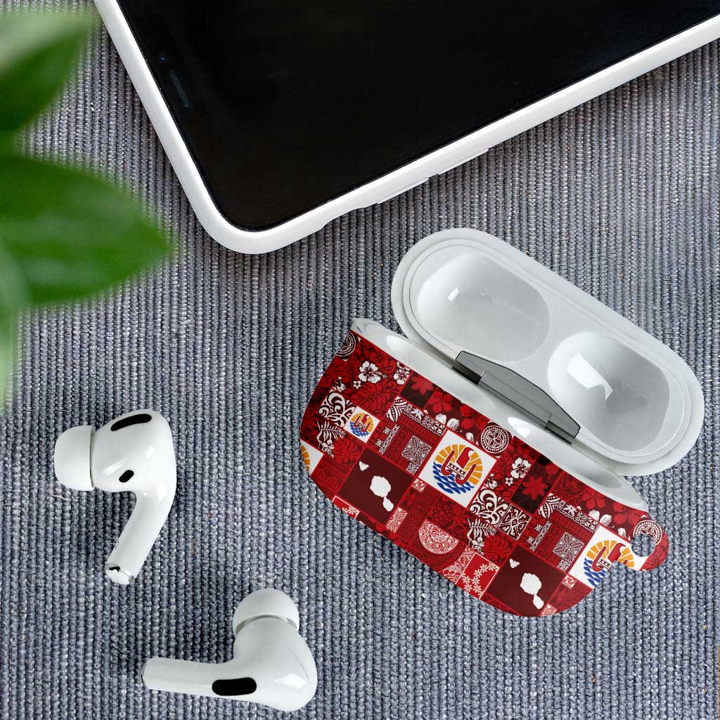 Tahiti Oaoa I Teie Noera AirPods Case Pacific Patchwork Xmas Vibes LT9 - Polynesian Pride