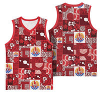 Tahiti Oaoa I Teie Noera Basketball Jersey Pacific Patchwork Xmas Vibes LT9 - Polynesian Pride