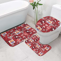 Tahiti Oaoa I Teie Noera Bathroom Set Pacific Patchwork Xmas Vibes LT9 - Polynesian Pride