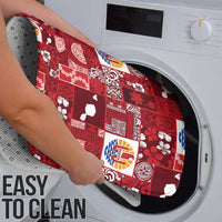 Tahiti Oaoa I Teie Noera Bathroom Set Pacific Patchwork Xmas Vibes LT9 - Polynesian Pride