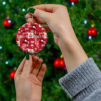 Tahiti Oaoa I Teie Noera Ceramic Ornament Pacific Patchwork Xmas Vibes LT9 - Polynesian Pride