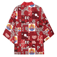 Tahiti Oaoa I Teie Noera Kimono Pacific Patchwork Xmas Vibes LT9 - Polynesian Pride