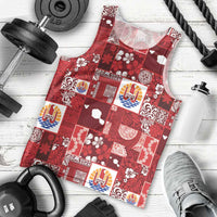 Tahiti Oaoa I Teie Noera Men Tank Top Pacific Patchwork Xmas Vibes LT9 - Polynesian Pride