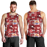 Tahiti Oaoa I Teie Noera Men Tank Top Pacific Patchwork Xmas Vibes LT9 - Polynesian Pride