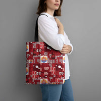 Tahiti Oaoa I Teie Noera Tote Bag Pacific Patchwork Xmas Vibes LT9 - Polynesian Pride