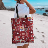 Tahiti Oaoa I Teie Noera Tote Bag Pacific Patchwork Xmas Vibes LT9 - Polynesian Pride