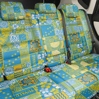 Tuvalu Manuia te Kilisimasi Back Car Seat Cover Pacific Patchwork Xmas Vibes LT9 - Polynesian Pride