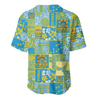 Tuvalu Manuia te Kilisimasi Baseball Jersey Pacific Patchwork Xmas Vibes LT9 - Polynesian Pride