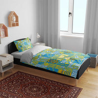 Tuvalu Manuia te Kilisimasi Bedding Set Pacific Patchwork Xmas Vibes LT9 - Polynesian Pride